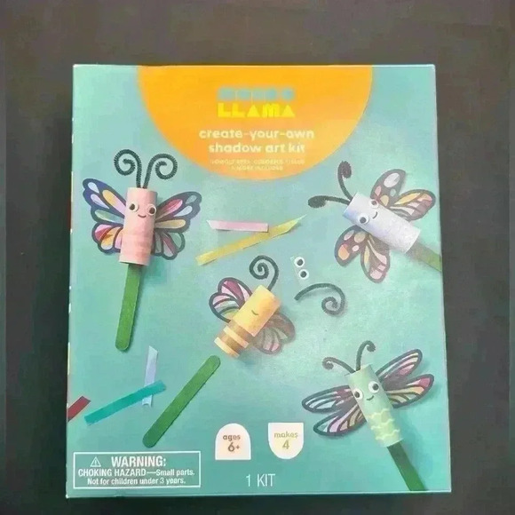 Mondo Llama Create Your Own Shadow Art Kit Butterfly Snail New - Picture 1 of 3